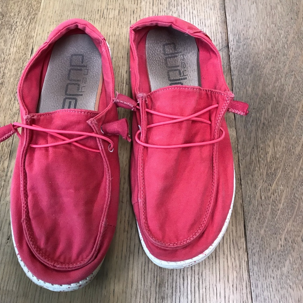 Hey Dude Women's Red Slippers